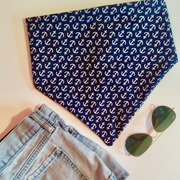 Tops - ANCHOR PRINT TUBE TOP!!